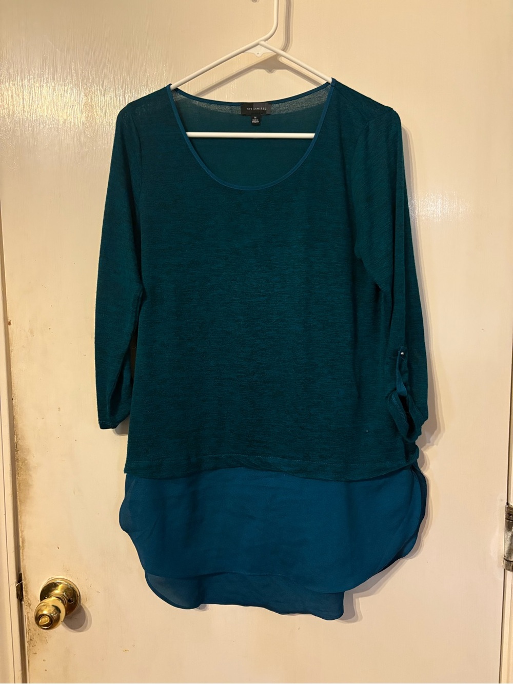 Woman’s The Limited Teal 3/4 Tunic Size Medium